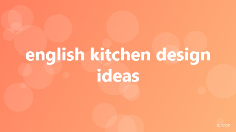english kitchen design ideas