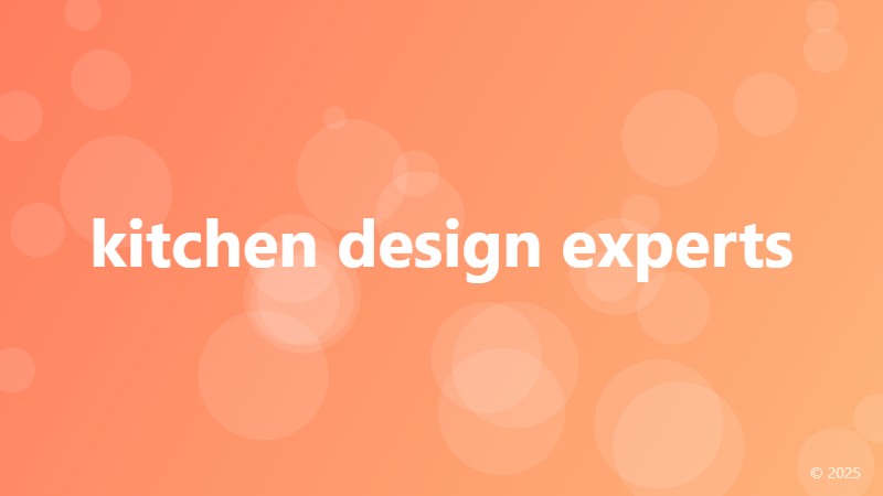 kitchen design experts