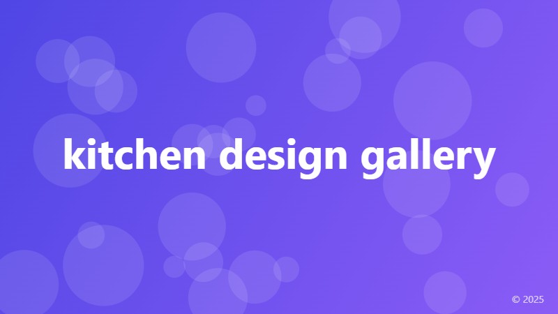 kitchen design gallery