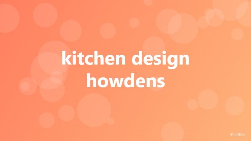 kitchen design howdens