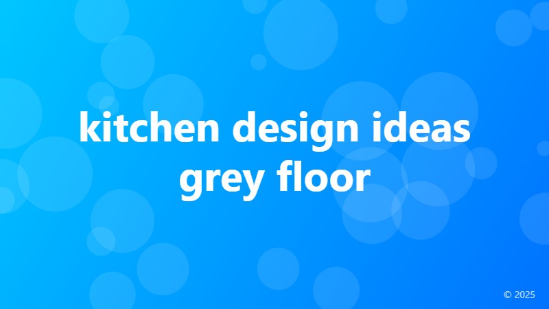 kitchen design ideas grey floor