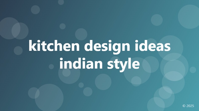 kitchen design ideas indian style