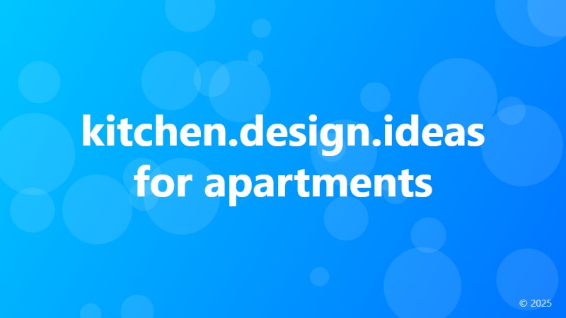 kitchen.design.ideas for apartments